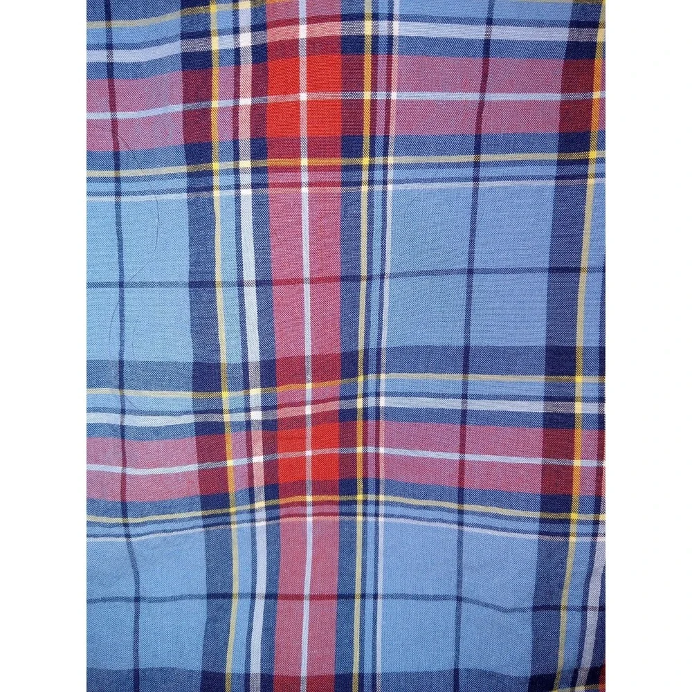 Carters Sz 12 Months Red‎ & Blue Plaid Infant Button Down Shirt Preppy Western